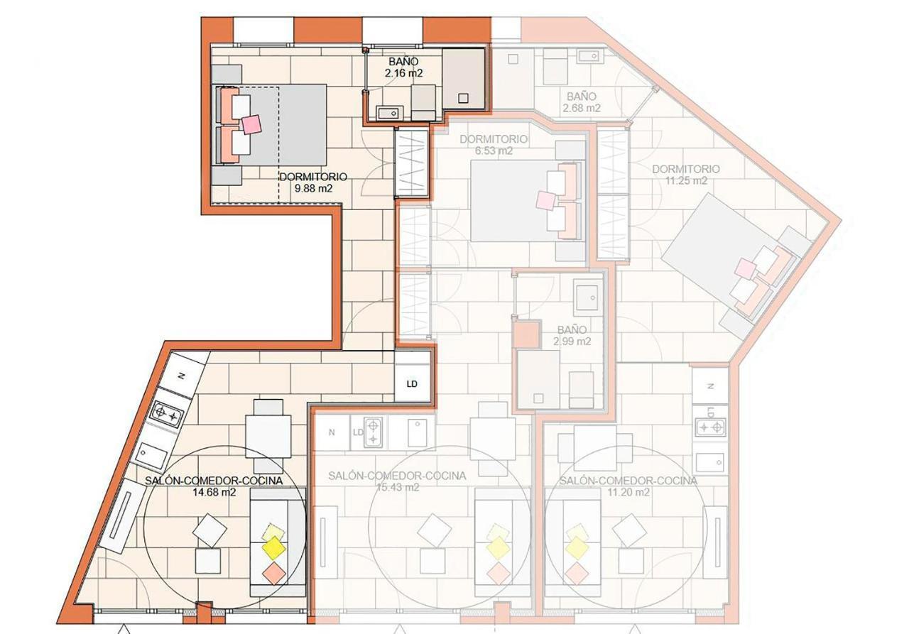 New 1 Min Metro, Cozy 1 Bed Close To Downtown, Wifi A Мадрид Экстерьер фото